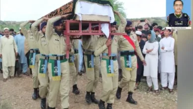 funeral prayer martyred — Funeral Prayer of Martyred Pakistan Army Sepoy Offered